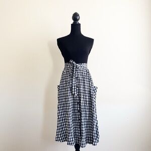 ASOS Gingham Button-Down Skirt – Size 0 Petite (New With Tags)